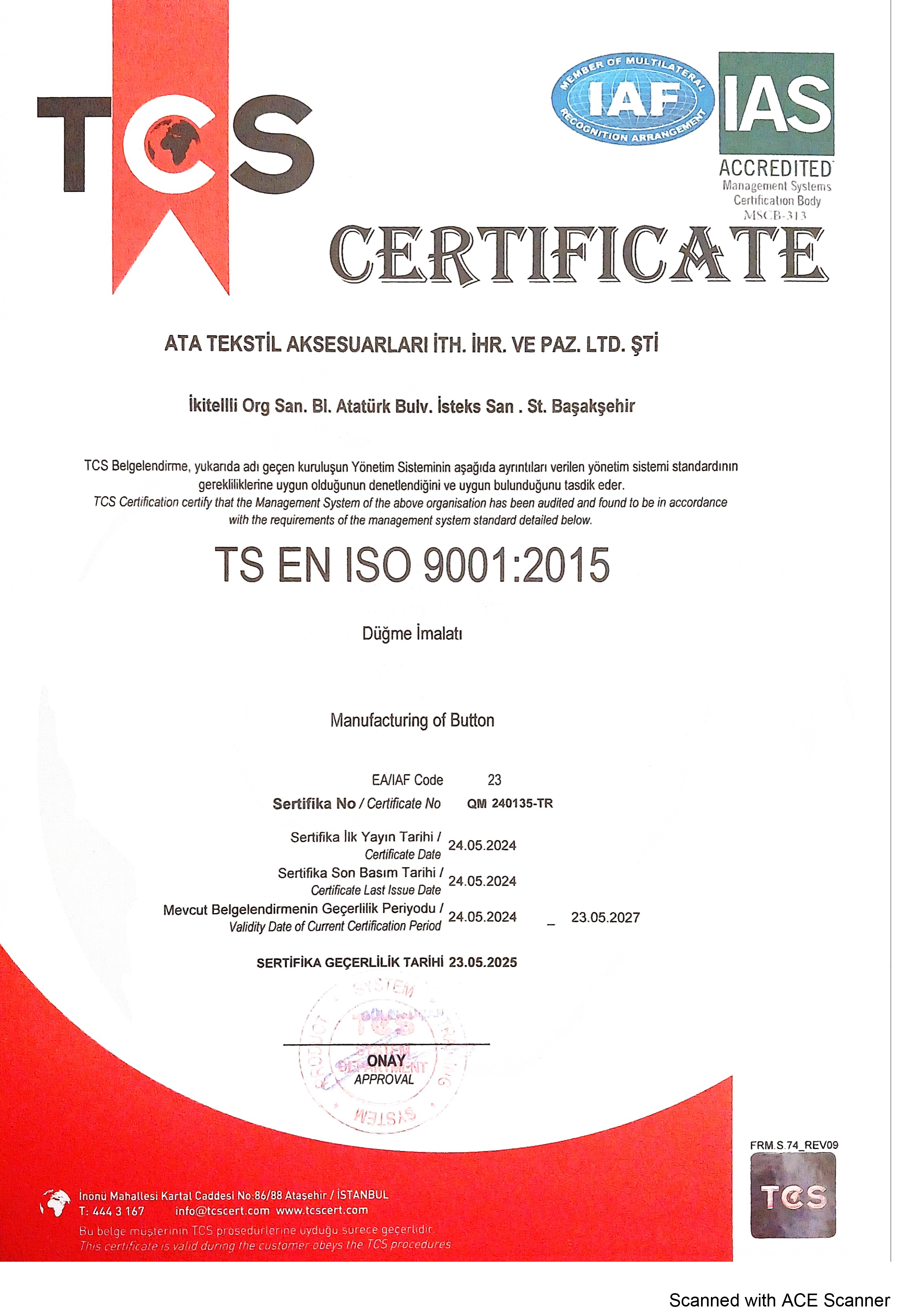 ISO9001:2015